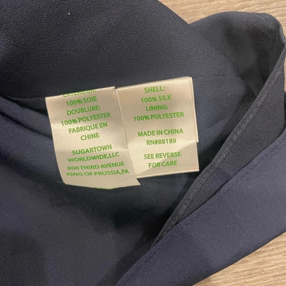 Lilly Pulitzer Daphne Mini Slip Dress Navy Blue Coastal Beachy Size XS - Picture 7 of 9